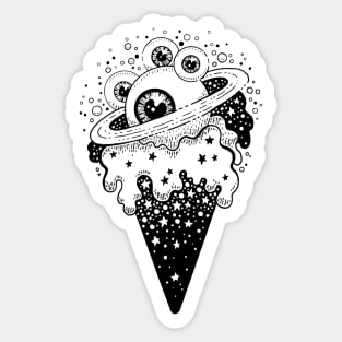 Eyeball Ice Cream Cosmos Sticker